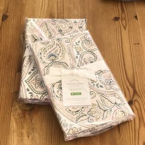 2 Pottery Barn Anya euro Sateen shams
